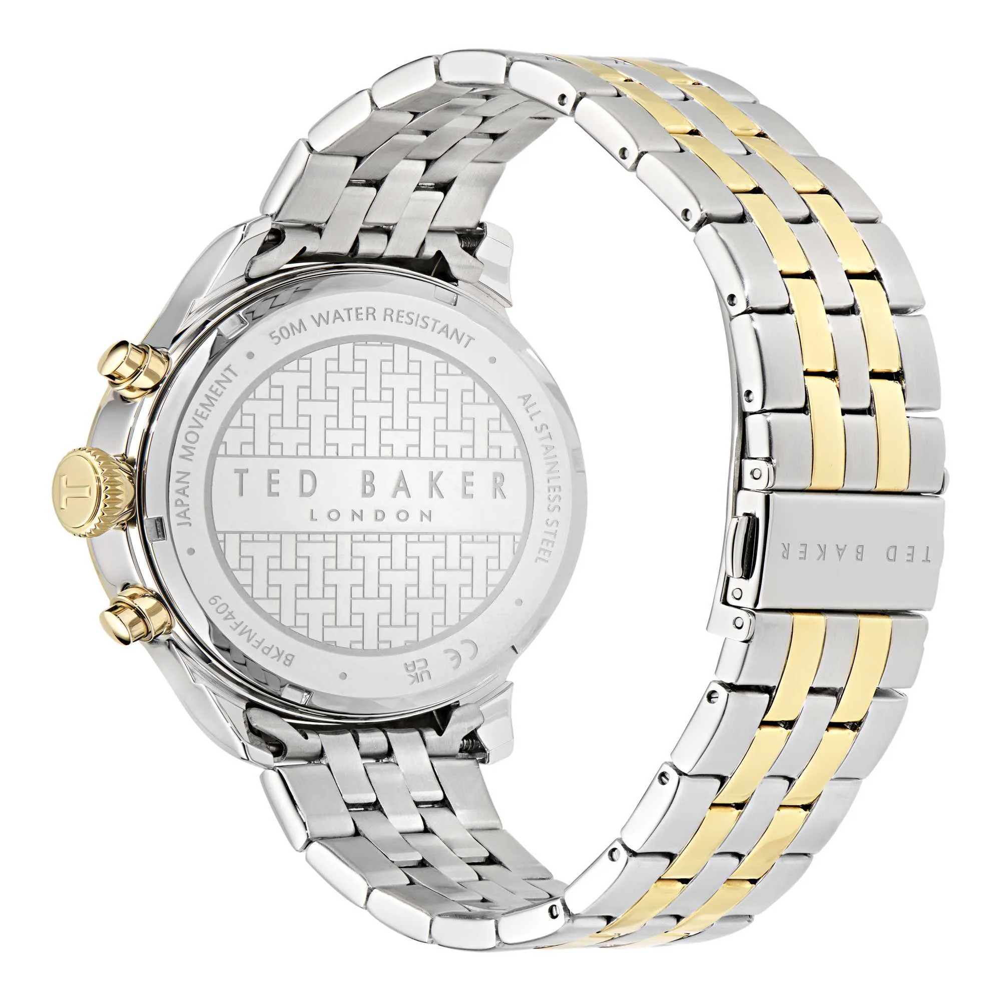 Ted Baker Gents Urban Silver-Tone Steel Watch BKPFMF409