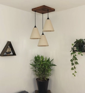 Terzo Beige Cluster Hanging Lamp (BULB NOT INCLUDED) contemporary ceiling fixture