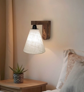 Terzo Brown Wooden Wall Light (BULB NOT INCLUDED) vintage desk lamp