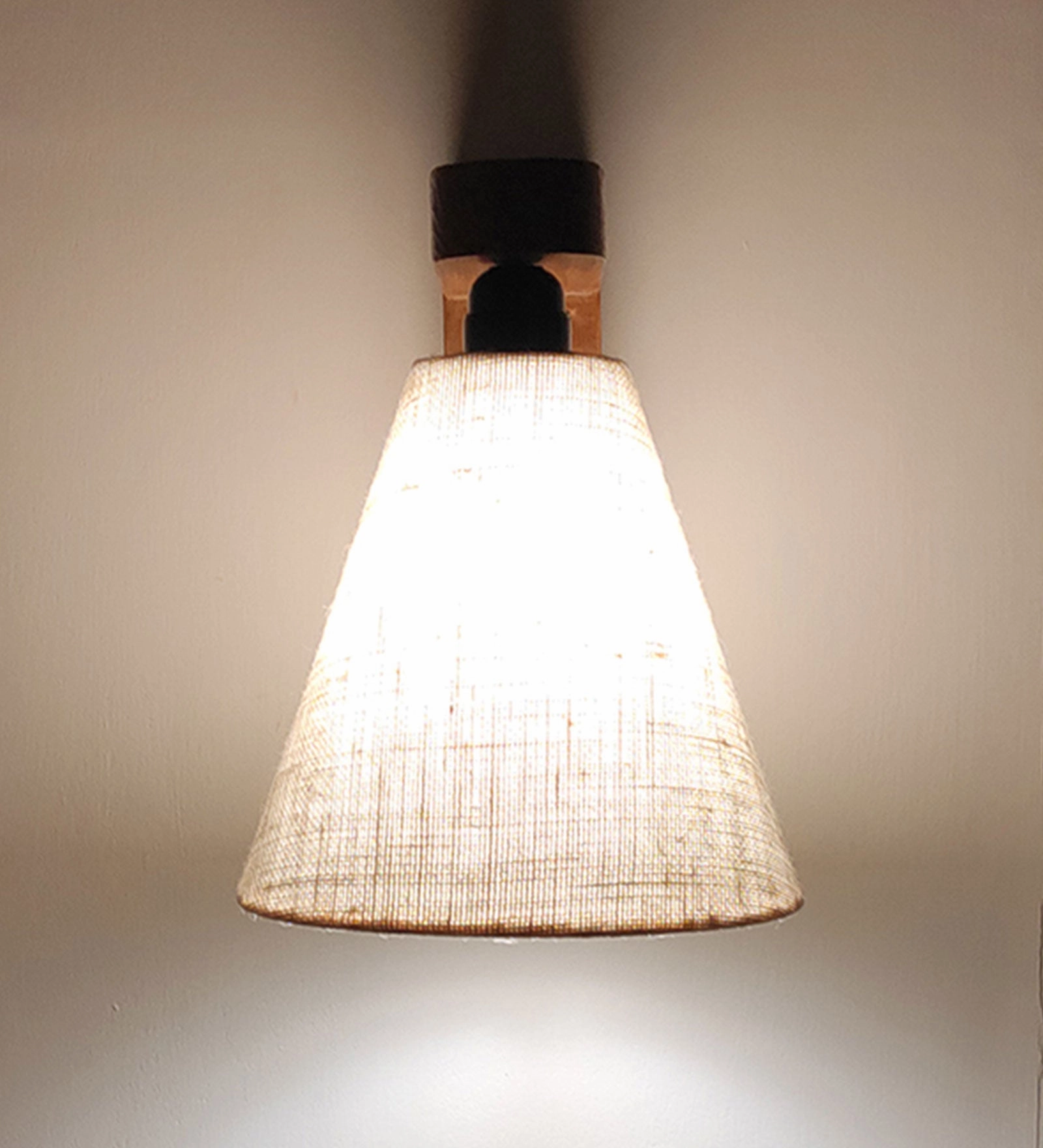Terzo Brown Wooden Wall Light (BULB NOT INCLUDED)