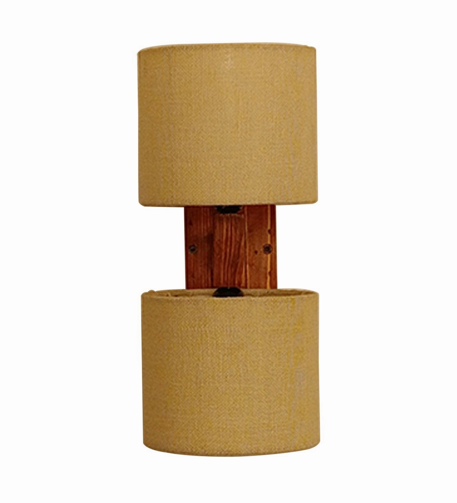 Tesca Duo Brown Wooden Wall Light - (BULB NOT INCLUDED)