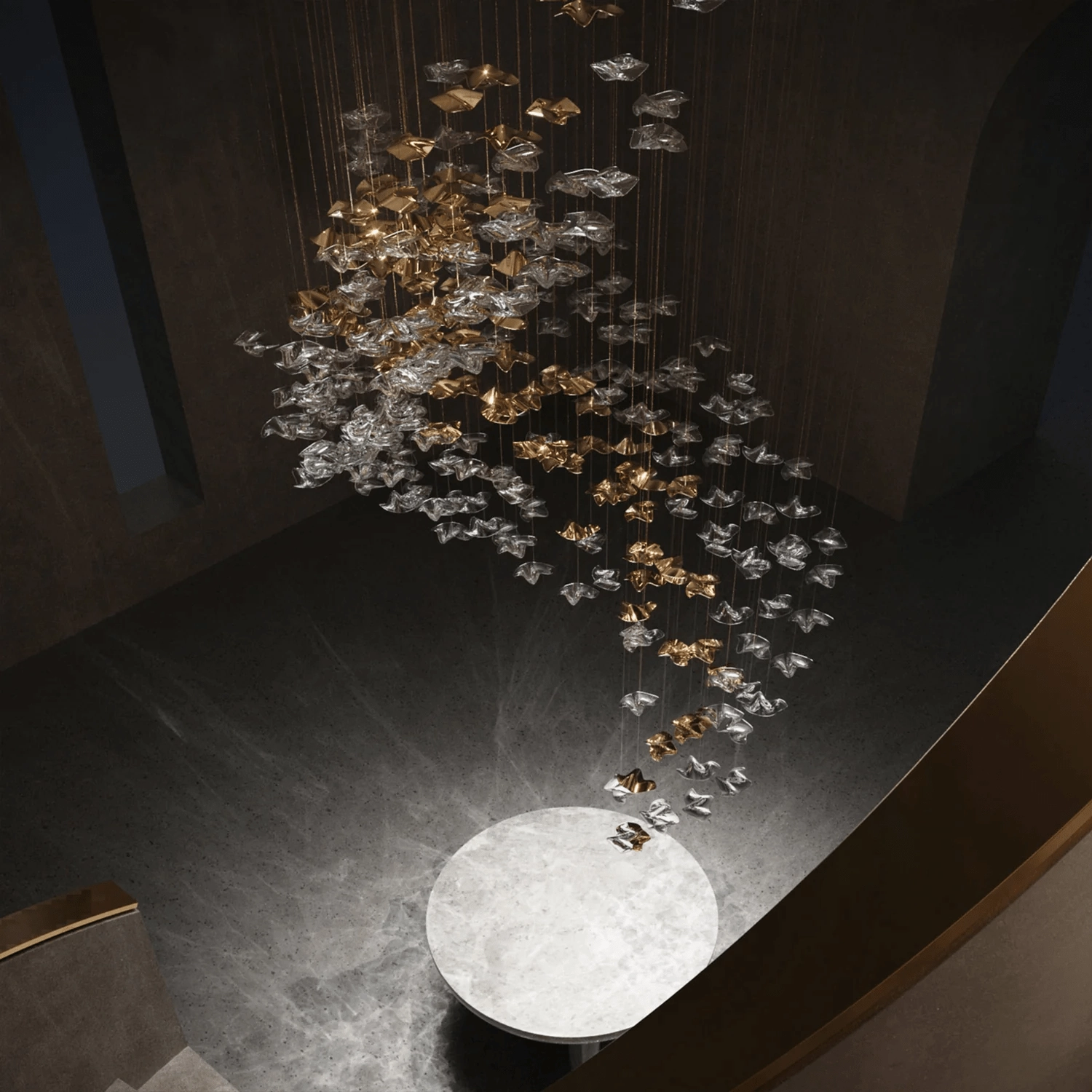 Tidal Art Glass Chandelier
