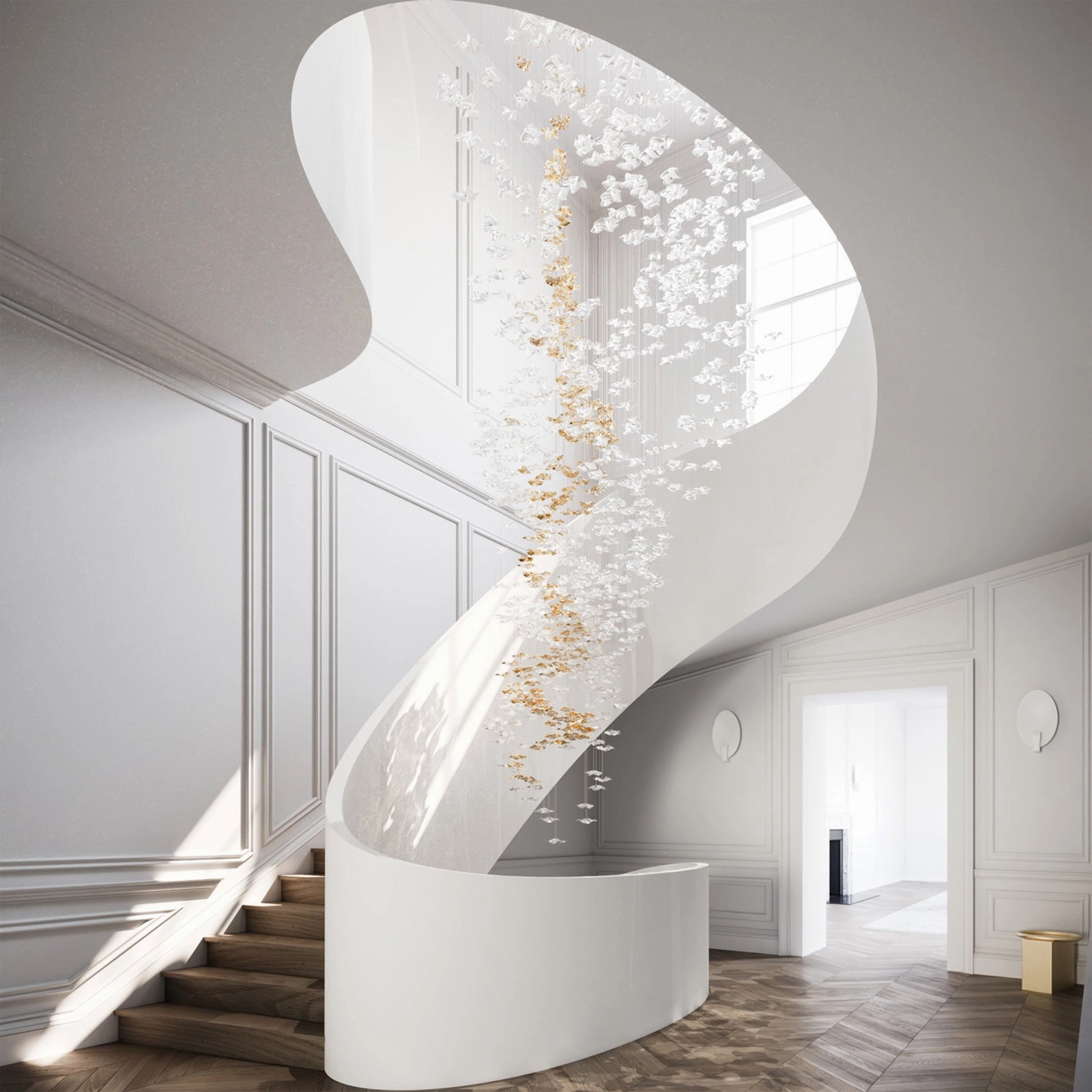 Tidal Art Glass Chandelier