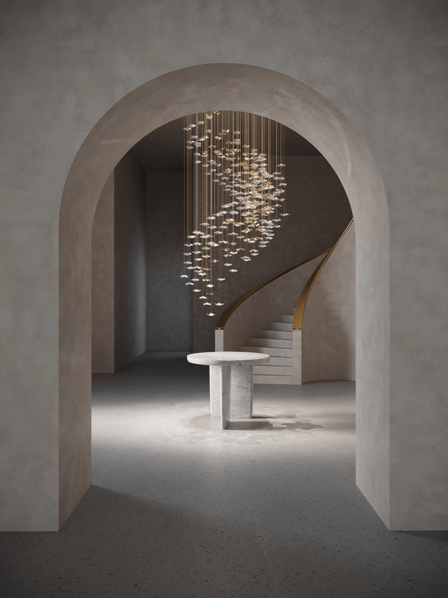 Tidal Art Glass Chandelier