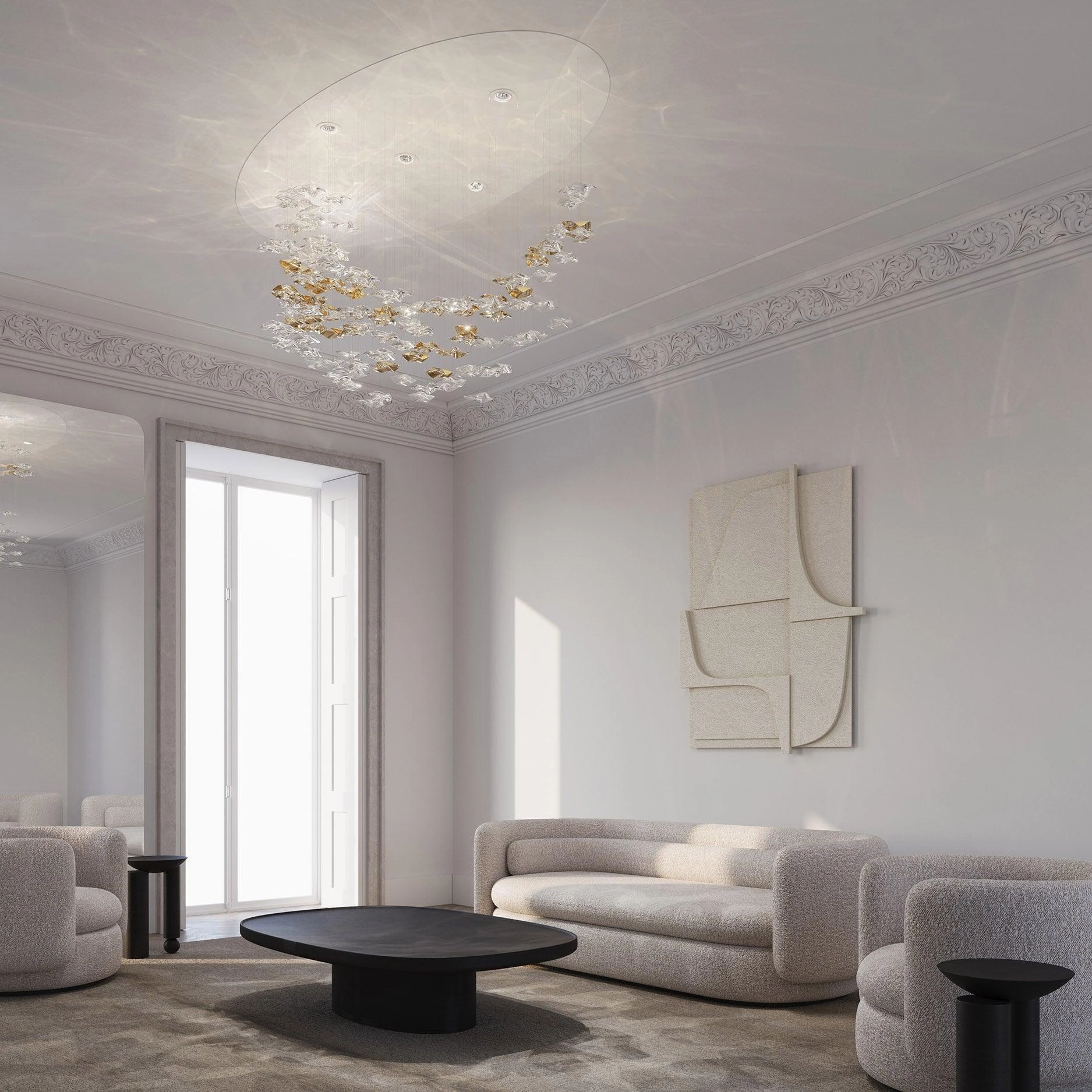 Tidal Art Glass Chandelier