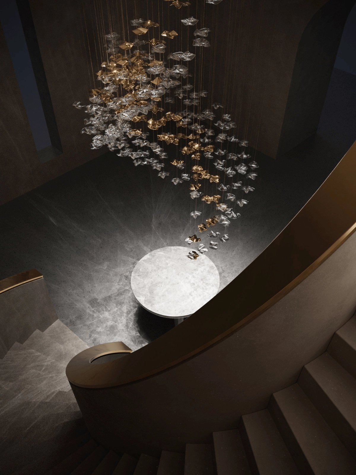 Tidal Art Glass Chandelier