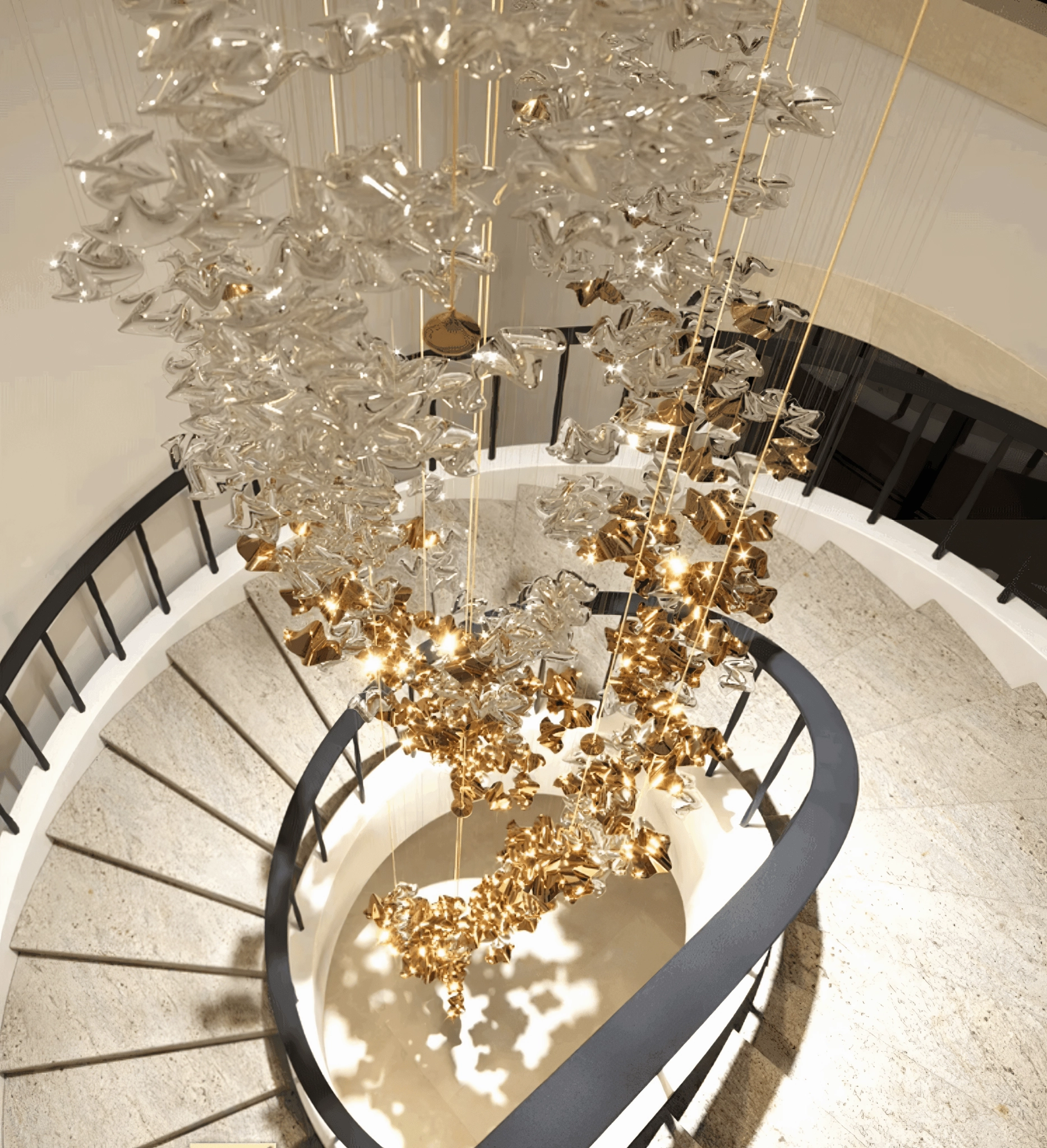 Tidal Art Glass Chandelier