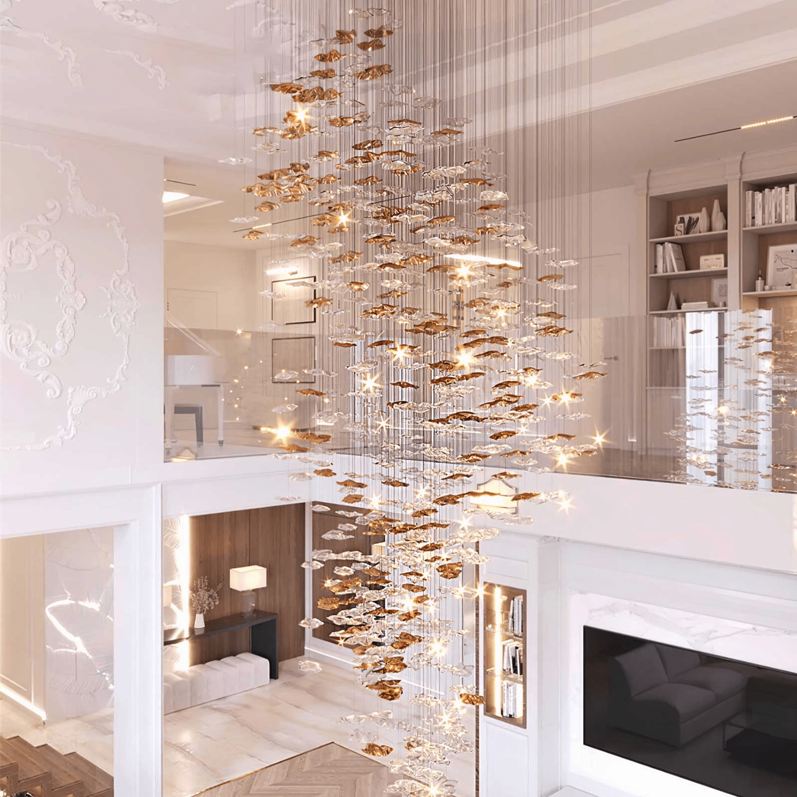 Tidal Art Glass Chandelier
