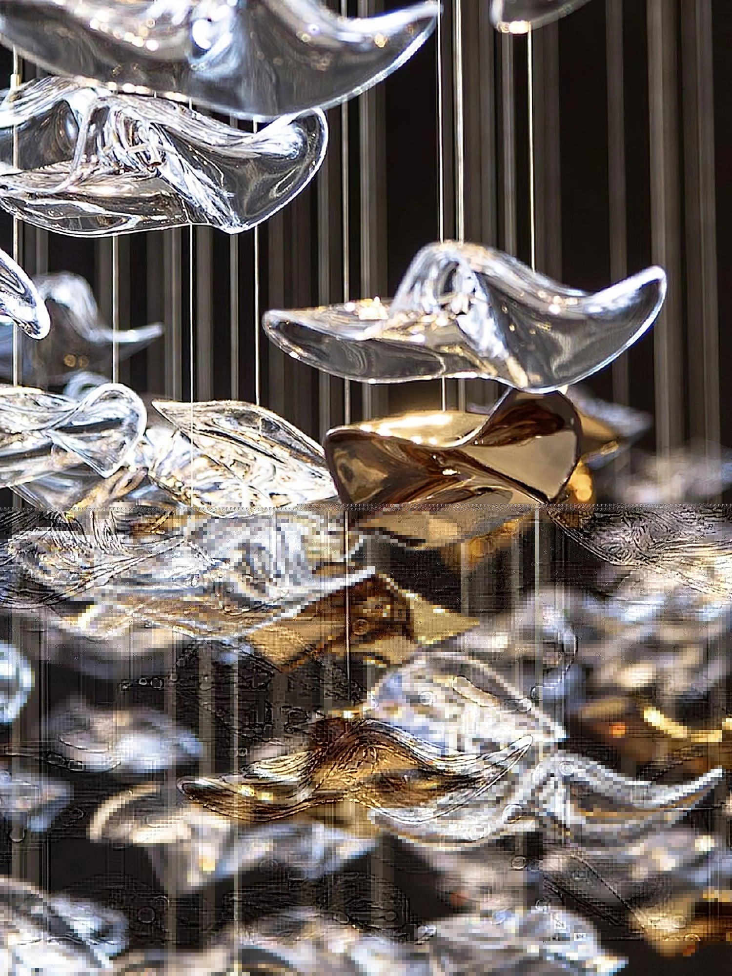 Tidal Art Glass Chandelier