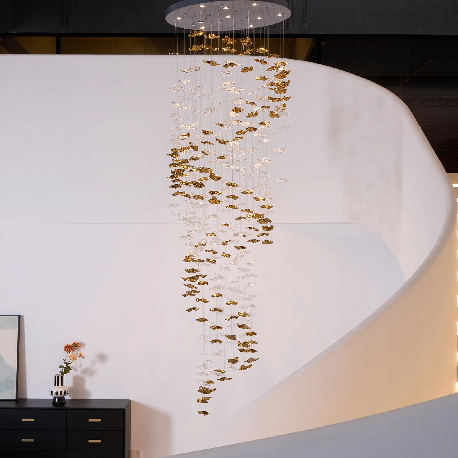 Tidal Art Glass Chandelier
