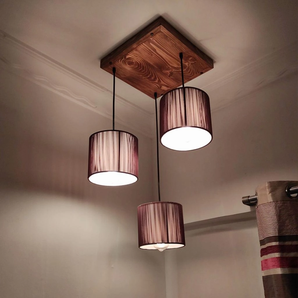 Tiga Brown Cluster Hanging Lamp (BULB NOT INCLUDED)