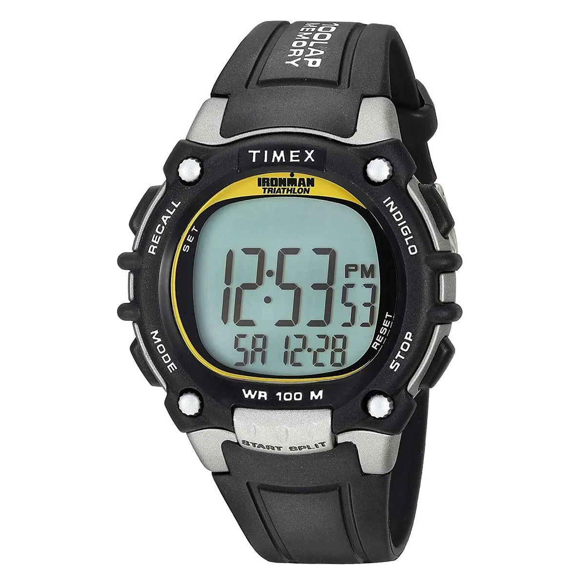 Timex Chronograph Watch - Men's Ironman Classic 100 Black Strap | T5E231JV Timex Watches