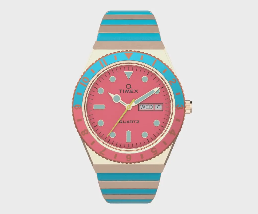 Timex Ladies Q Pink Watch TW2U81500