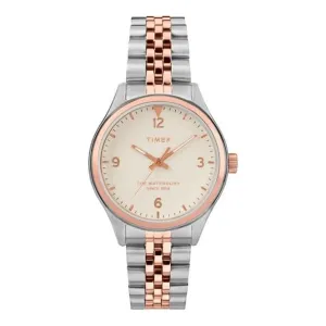 Timex Ladies Quartz Analog Two Tone Watch TW2T49200
