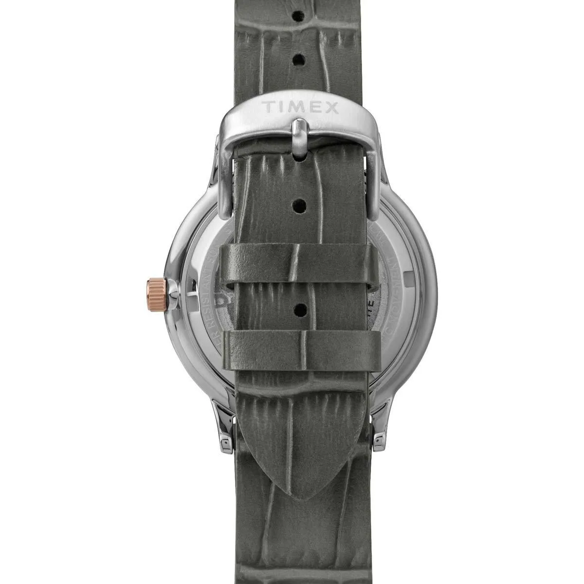 Timex Men's Automatic Watch - Waterbury Black Dial Leather Strap | TW2U11600ZV Timex Watches