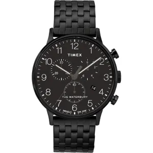 Timex Men's Chrono Watch - Waterbury Classic Stainless Steel Bracelet | TW2R72200 Timex Watches