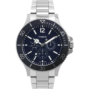 Timex Men's Chronograph Watch - Harborside Blue Dial Bracelet | TW2U13200VQ Timex Watches