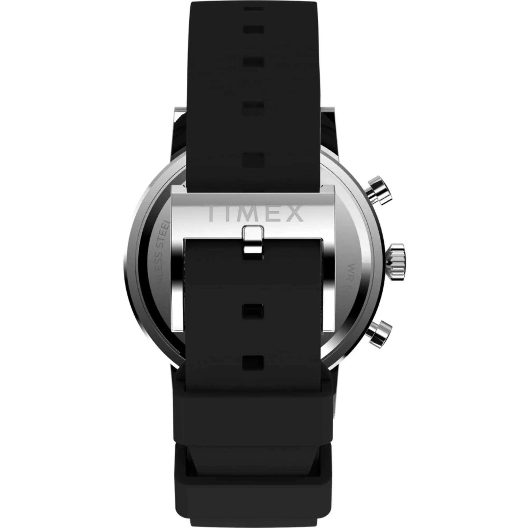 Timex Men's Chronograph Watch - Midtown Champagne Dial Black Strap | TW2V70500VQ Timex Watches