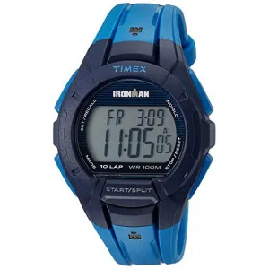 Timex Men's Digital Watch - Ironman Essential Blue Resin Strap | TW5M11400 Timex Watches