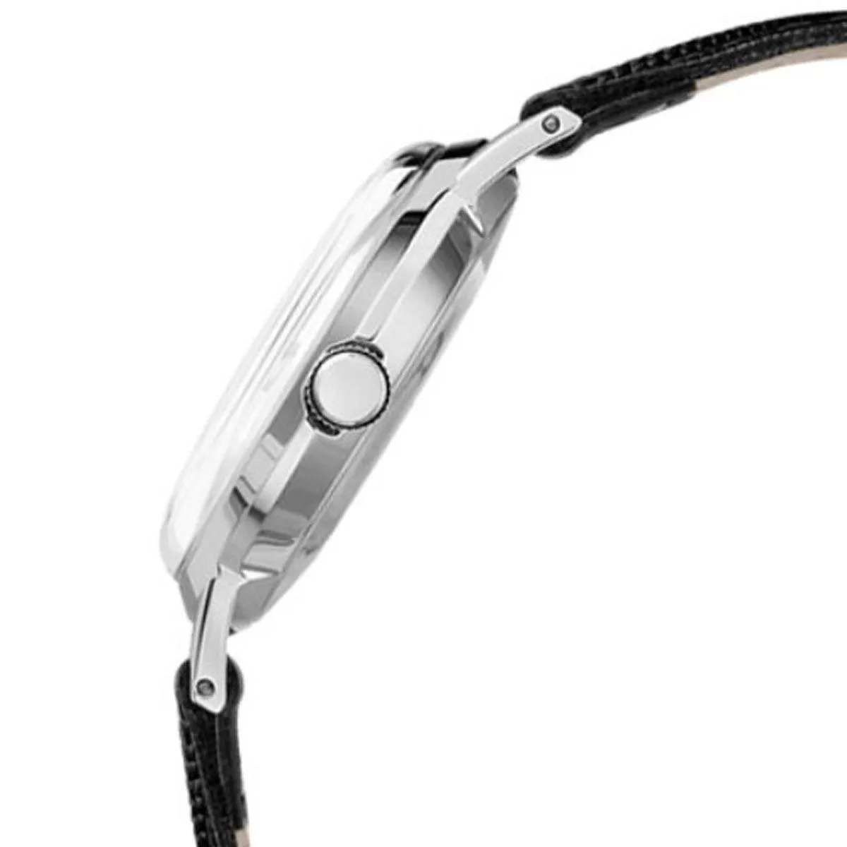 Timex Men's Mechanical Watch - Marlin Silver Dial Black Leather Strap | TW2R47900ZV Timex Watches