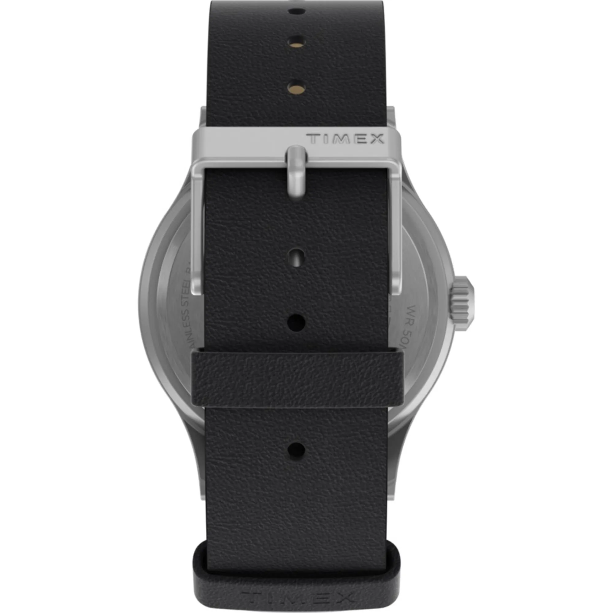 Timex Men's Quartz Watch - Expedition Sierra Black Dial Leather Strap | TW2V07500 Timex Watches