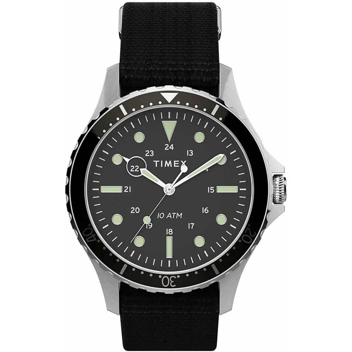 Timex Men's Quartz Watch - Navi XL Rotating Bezel Black Dial Strap | TW2T75600VQ Timex Watches