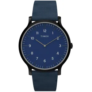 Timex Men's Quartz Watch - Norway Blue Dial Blue Leather Strap | TW2T66200VQ Timex Watches