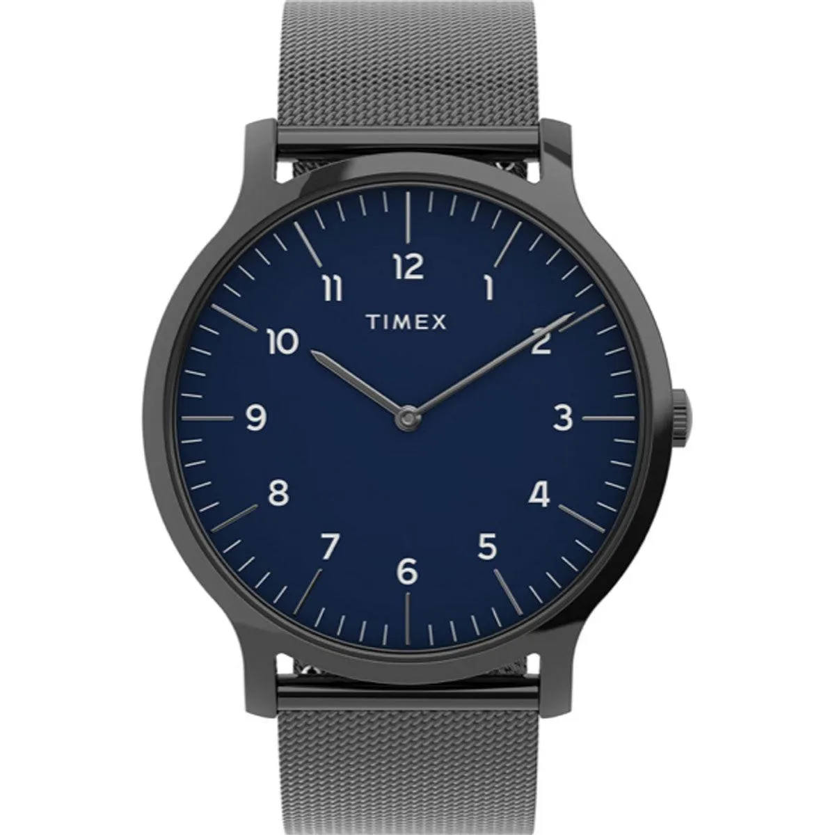 Timex Men's Quartz Watch - Norway Blue Dial Grey Mesh Bracelet | TW2T95200VQ Timex Watches