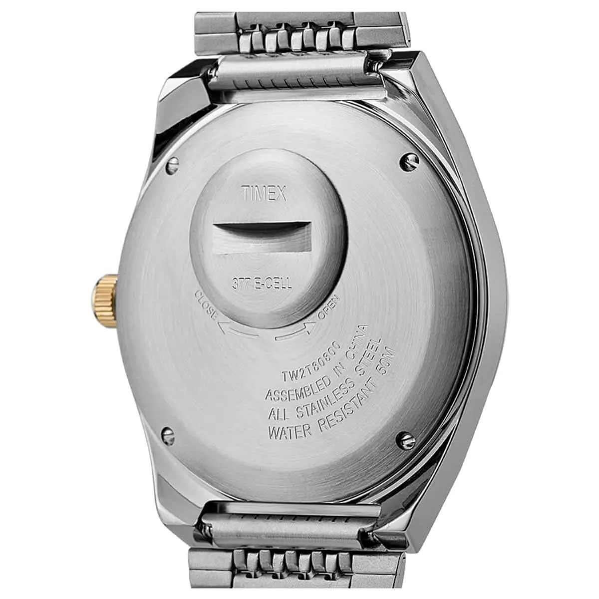 Timex Men's Quartz Watch - Q Reissue Bracelet Blue Falcon Eye Dial | TW2T80800ZV Timex Watches