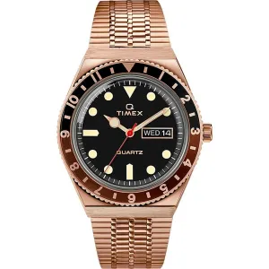 Timex Men's Quartz Watch - Q Reissue Rose Gold Tone Bracelet | TW2U61500ZV Timex Watches