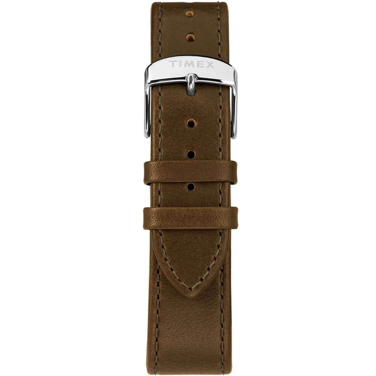 Timex Men's Quartz Watch - Standard Grey Dial Green Leather Strap | TW2T20100VQ Timex Watches