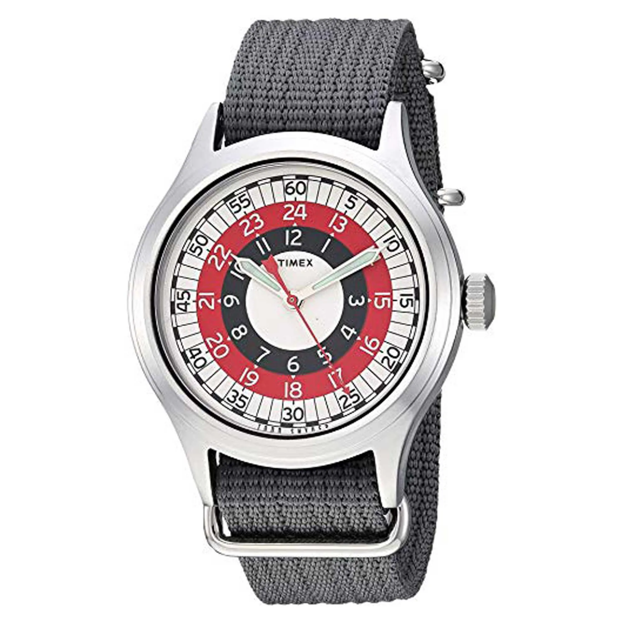 Timex Men's Quartz Watch - Todd Snyder Grey Fabric Adjustable Strap | TW4B05700JR Timex Watches