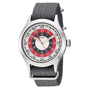Timex Men's Quartz Watch - Todd Snyder Grey Fabric Adjustable Strap | TW4B05700JR Timex Watches
