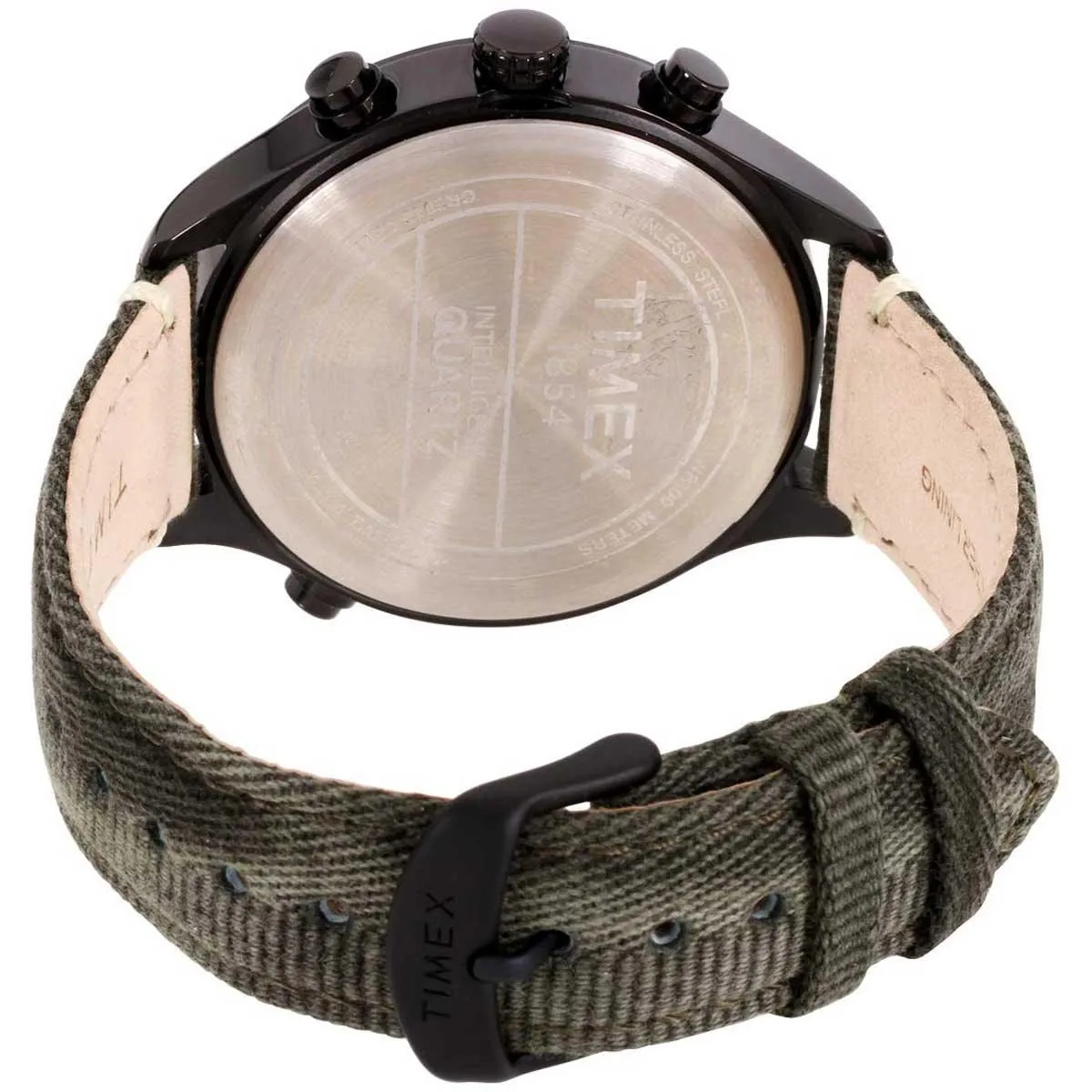 Timex Men's Quartz Watch - Waterbury World Time Green Fabric Strap | TW2R43200 Timex Watches