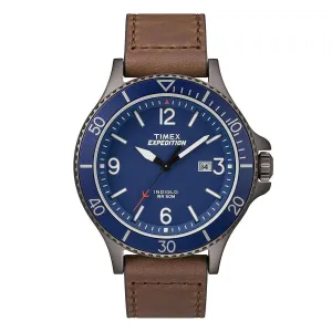 Timex Men's Strap Watch - Expedition Ranger Rotating Bezel Brown Leather | TW4B10700JV Timex Watches