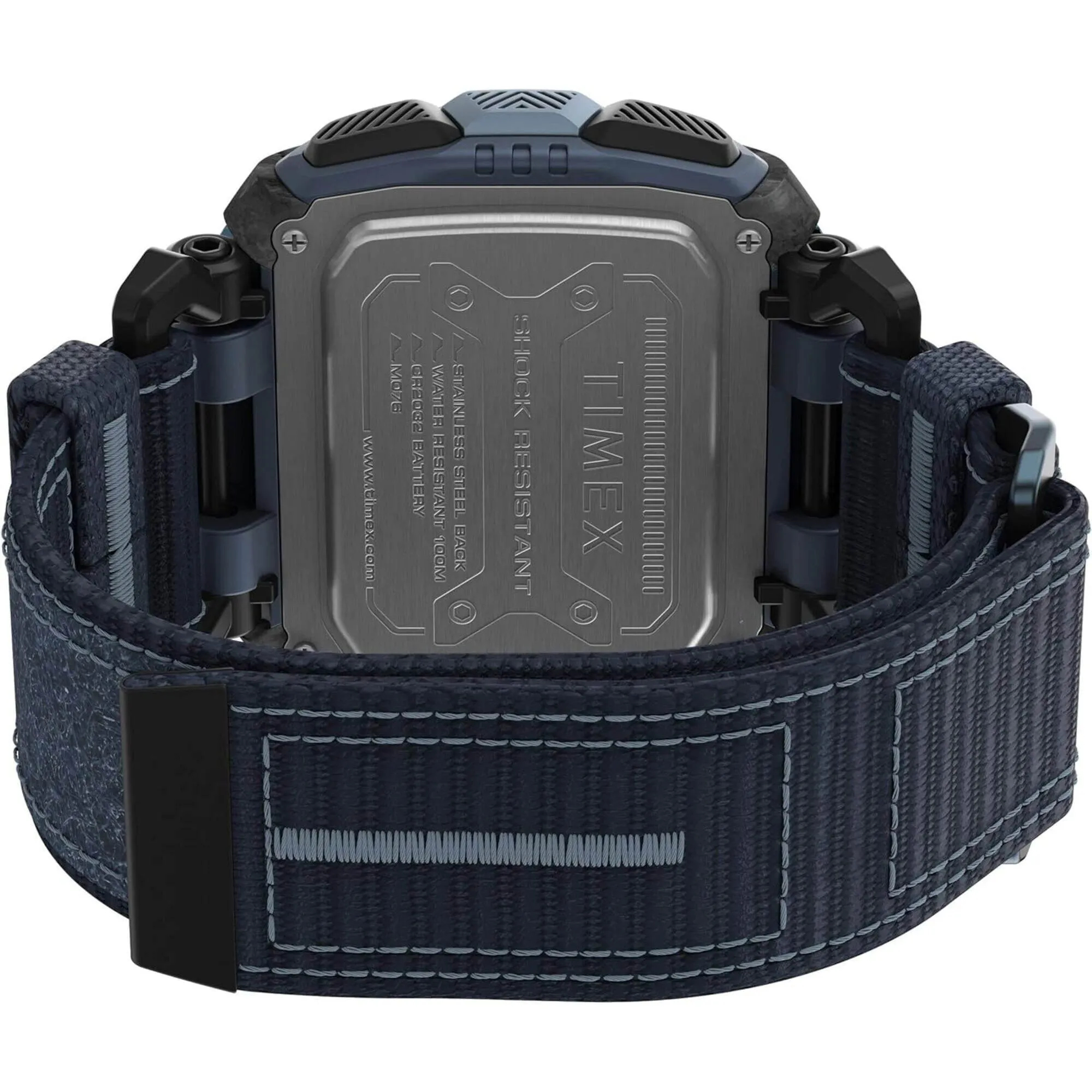 Timex Men's Watch - Command Shock Blue Fabric Strap Chrono Digital Dial | TW5M28700VQ Timex Watches