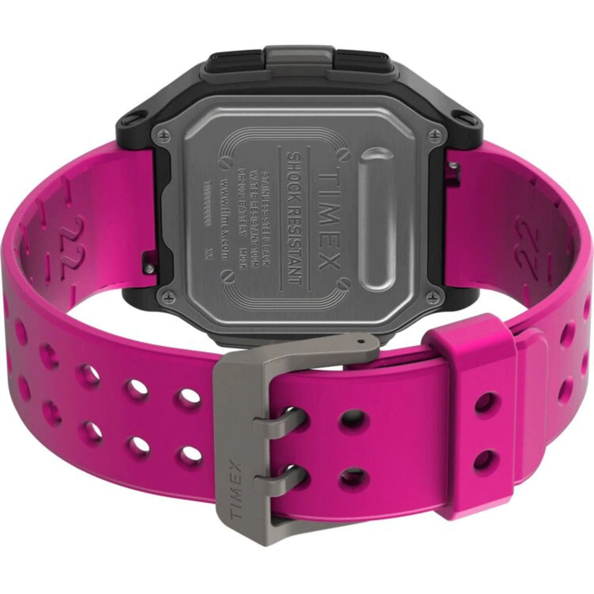 Timex Men's Watch - Command Urban Digital Dial Pink Resin Strap | TW5M29200VQ Timex Watches