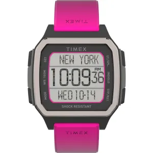 Timex Men's Watch - Command Urban Digital Dial Pink Resin Strap | TW5M29200VQ Timex Watches