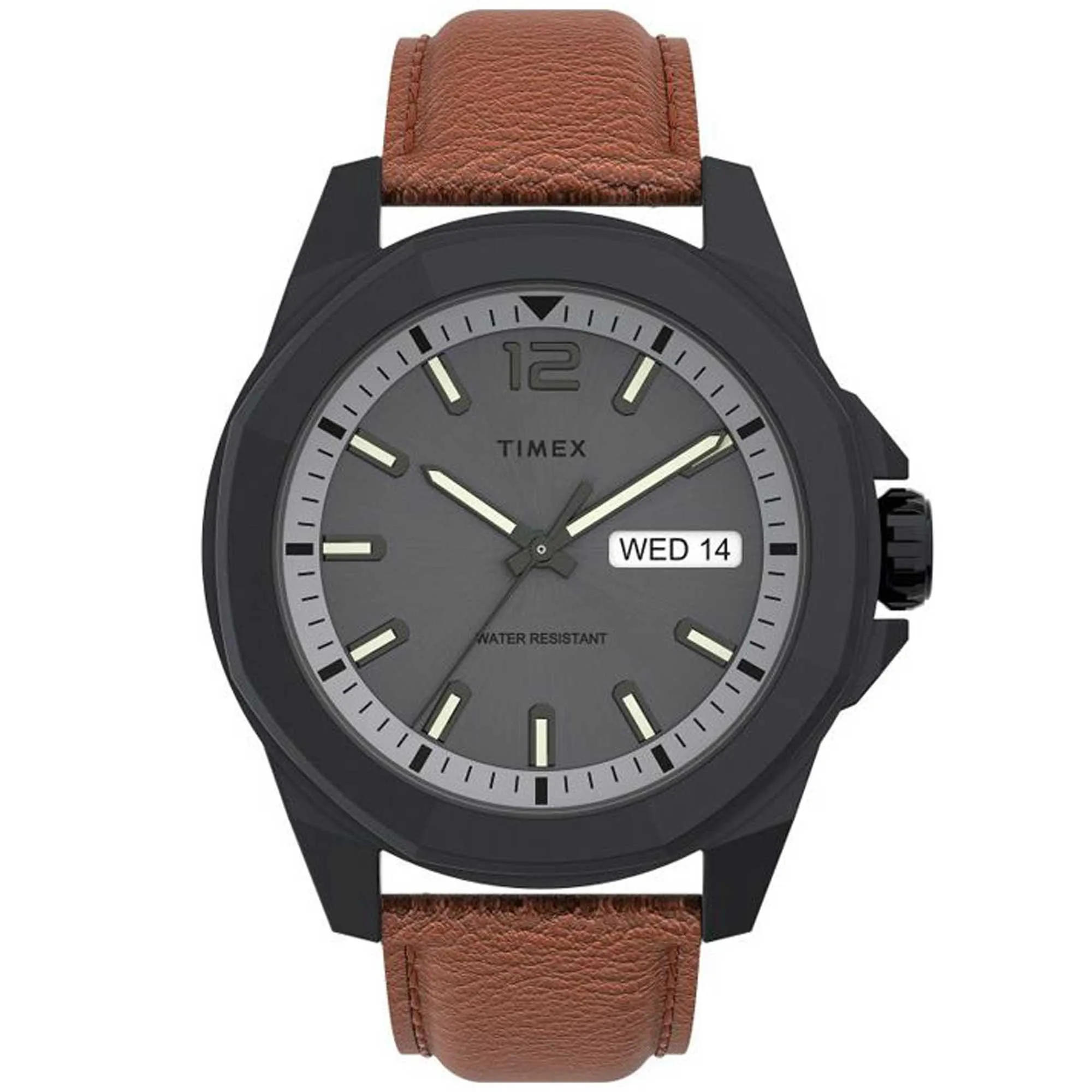 Timex Men's Watch - Essex Avenue Quartz Grey Dial Day and Date Display | TW2U82200VQ Timex Watches
