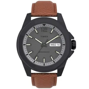 Timex Men's Watch - Essex Avenue Quartz Grey Dial Day and Date Display | TW2U82200VQ Timex Watches