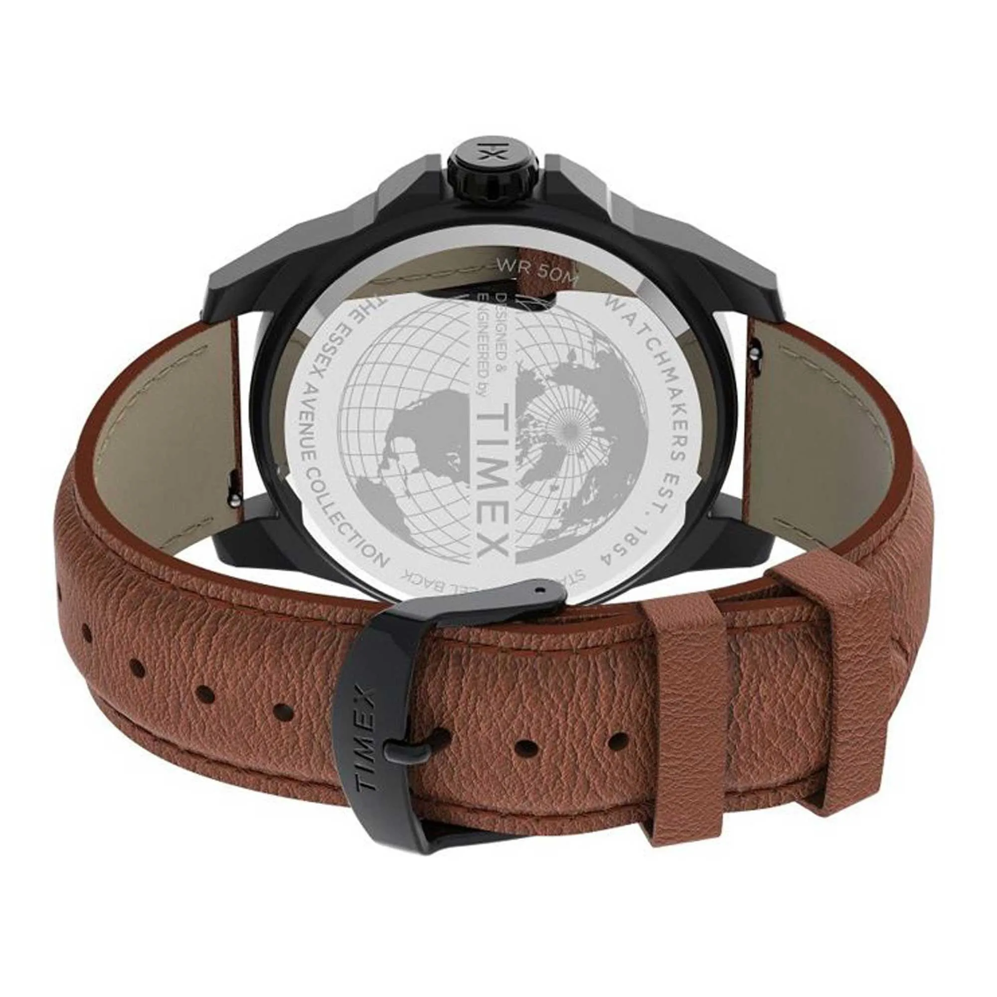 Timex Men's Watch - Essex Avenue Quartz Grey Dial Day and Date Display | TW2U82200VQ Timex Watches