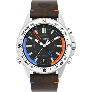 Timex Men's Watch - Expedition North Date Display Brown Leather Strap | TW2V64400JR Timex Watches