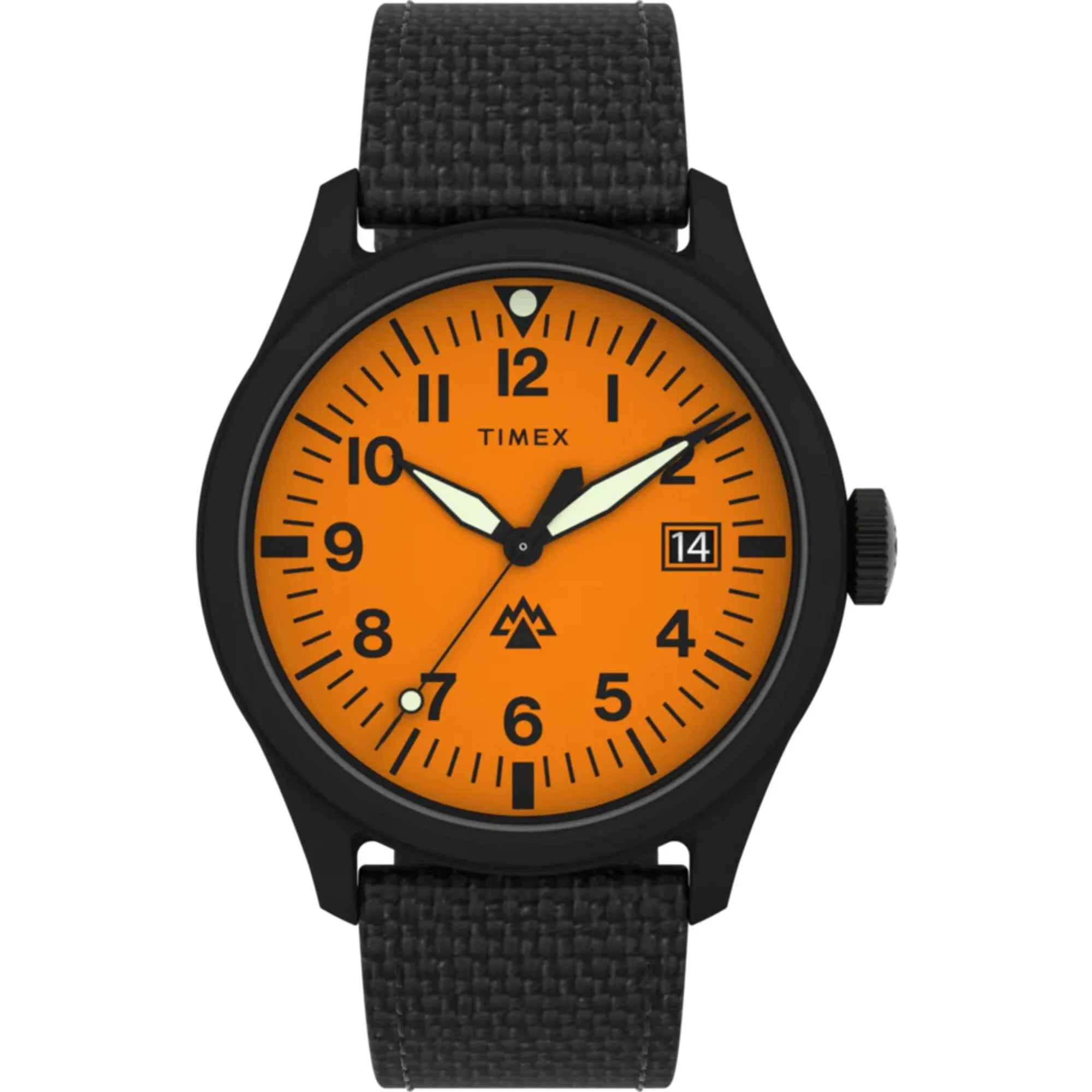 Timex Men's Watch - Expedition North Orange Dial Black Fabric Strap Date | TW2W23700JR Timex Watches