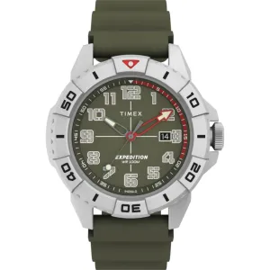 Timex Men's Watch - Expedition North Ridge Green Dial Silicone Strap | TW2V40700JR Timex Watches