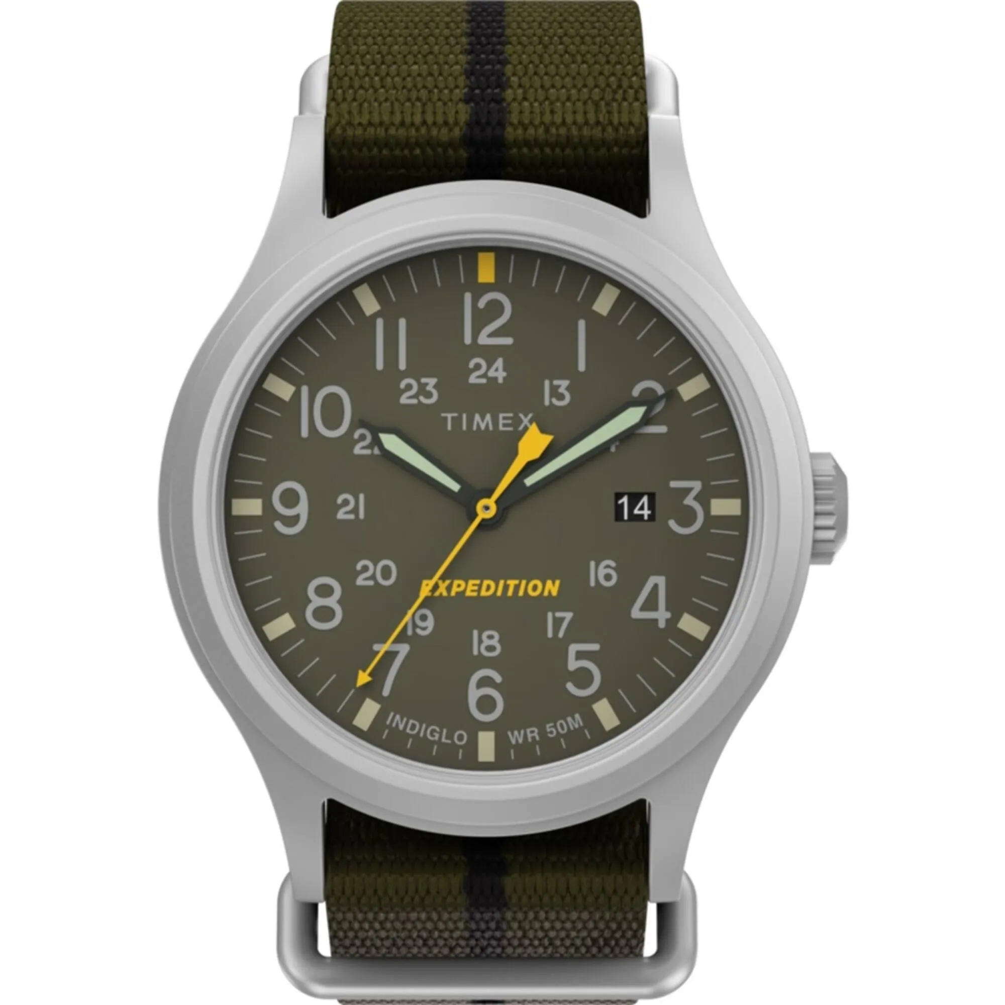 Timex Men's Watch - Expedition North Sierra Green Dial Fabric Strap | TW2V07700VQ Timex Watches