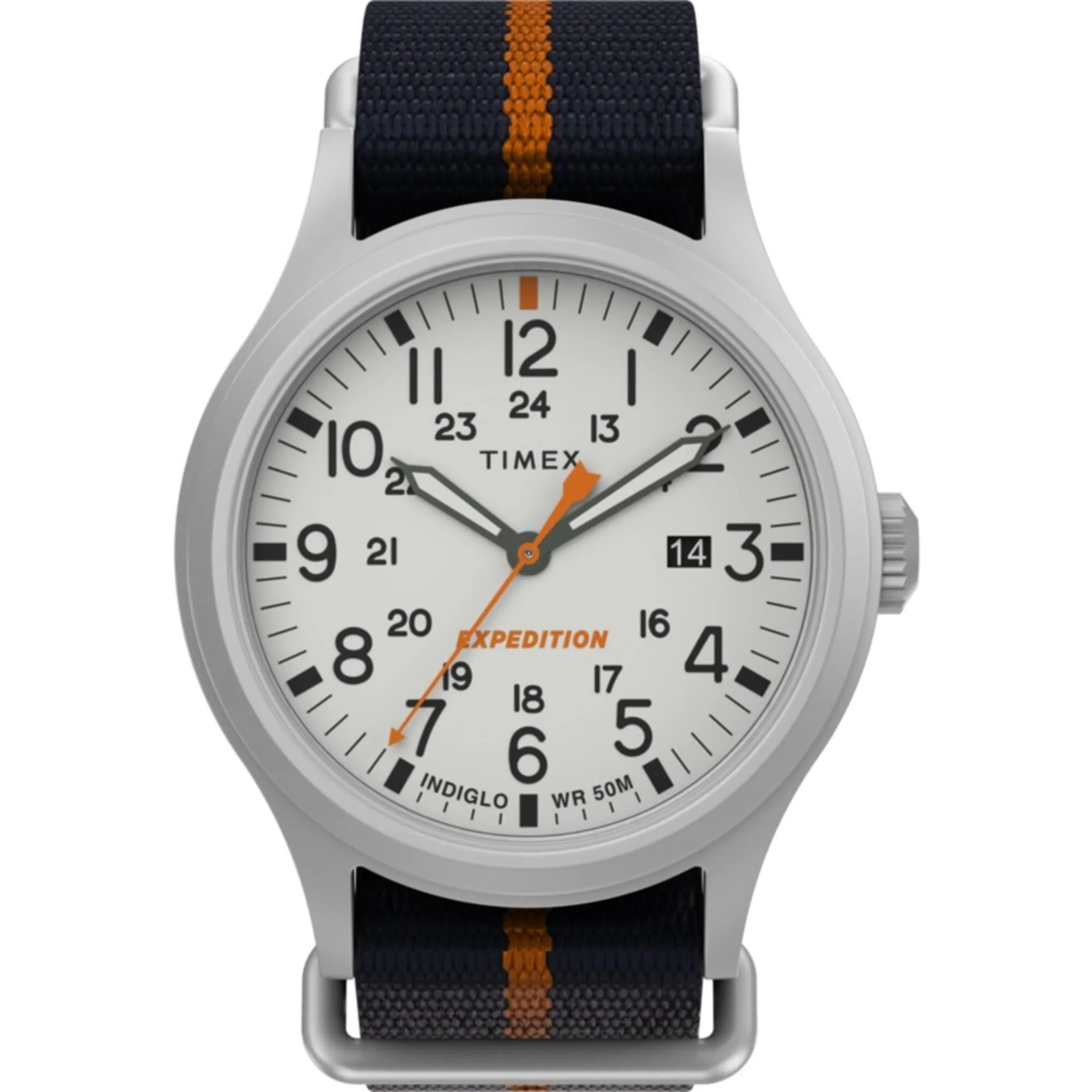 Timex Men's Watch - Expedition North Sierra White Dial Blue Fabric Strap | TW2V22800VQ Timex Watches