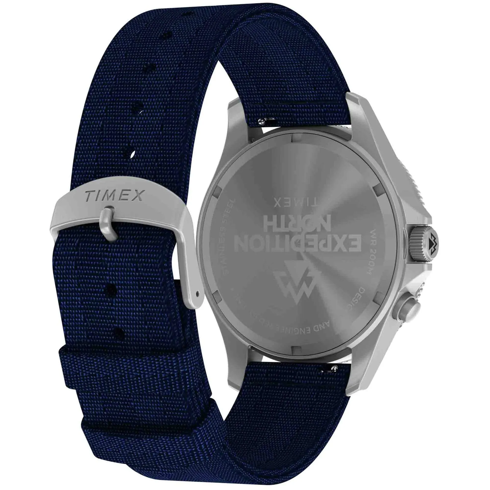 Timex Men's Watch - Expedition North Silver Case Blue Dial Fabric Strap | TW2W22000JR Timex Watches