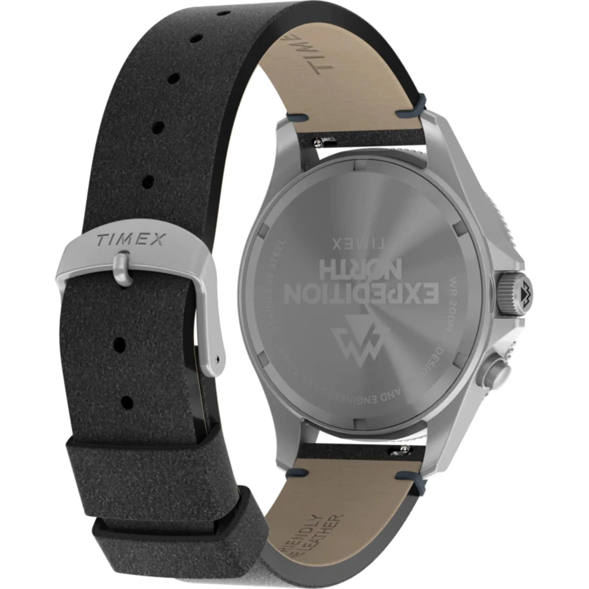 Timex Men's Watch - Expedition North Silver Case Quartz Black Dial Strap | TW2W21900JR Timex Watches