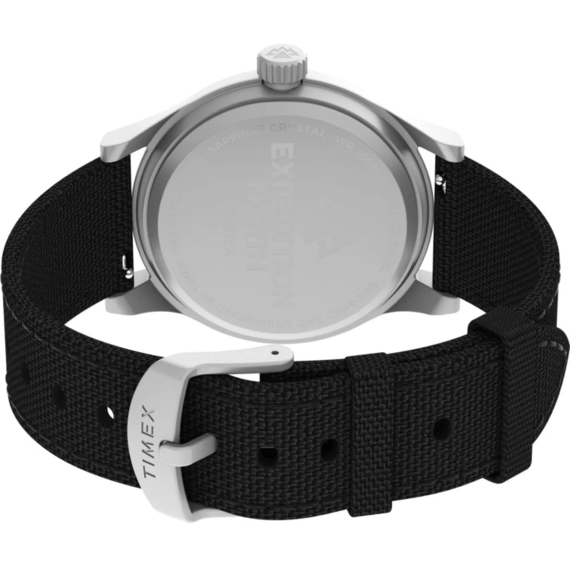 Timex Men's Watch - Expedition North Solar Quartz Black Fabric Strap | TW2V64500JR Timex Watches