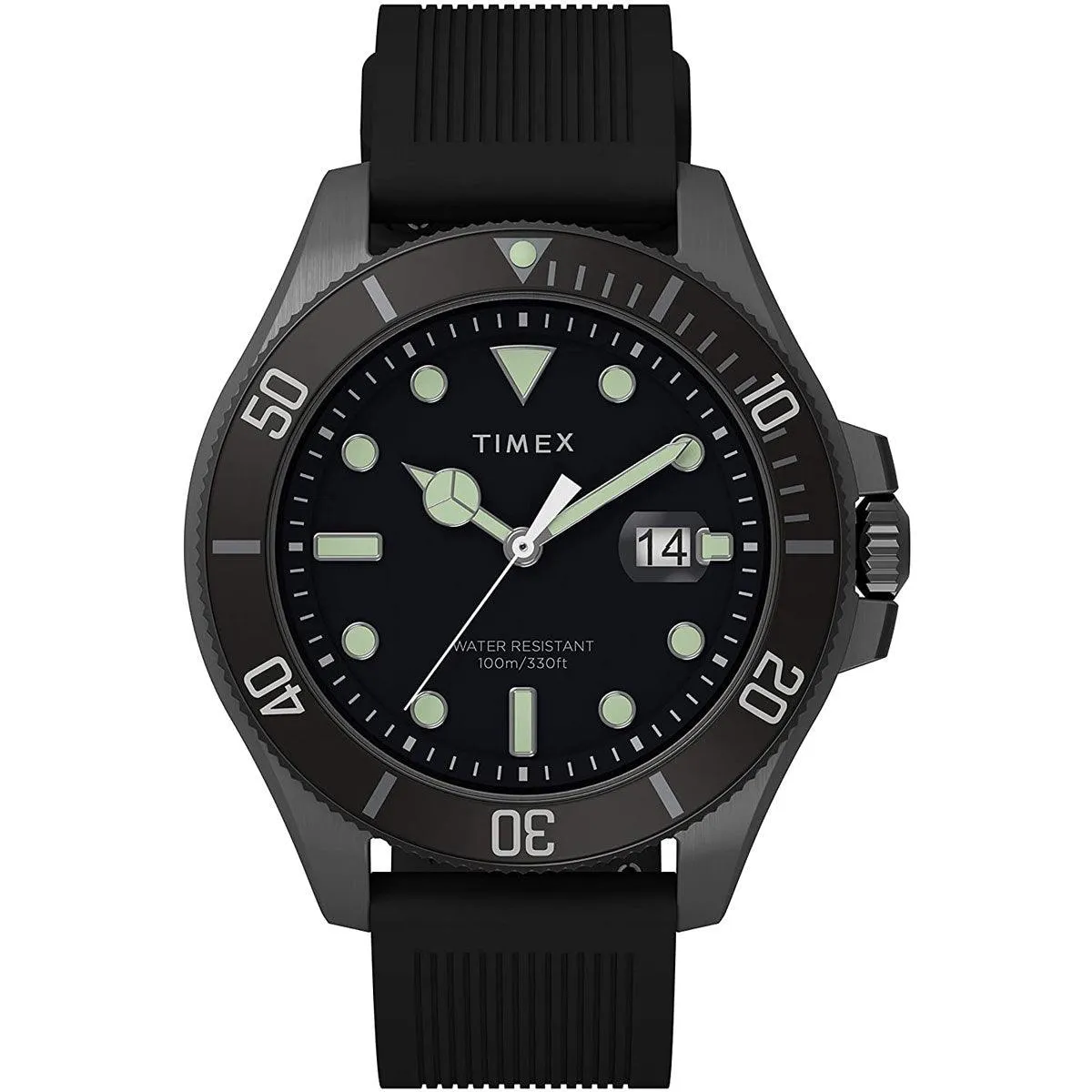 Timex Men's Watch - Harborside Coast Rotating Bezel Black Dial Strap | TW2U42000VQ Timex Watches